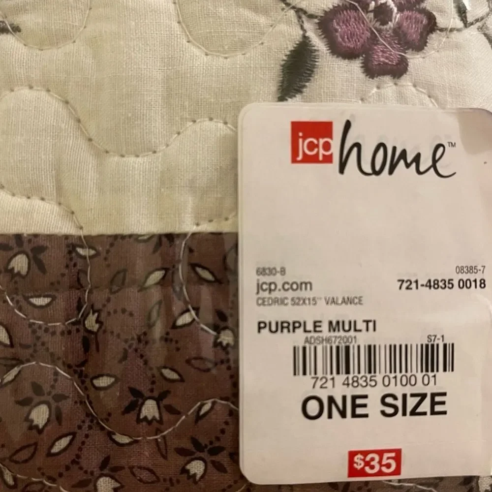 JC Penny Boho Home Quilted Valance New in Package